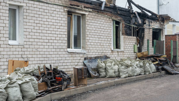 Professional Fire Damage Assessment technician working in Webster, TX